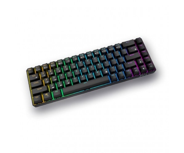 RK ROYAL KLUDGE RKG68 Hot Swappable Brown Switch Wireless Mechanical Gaming Keyboard Black