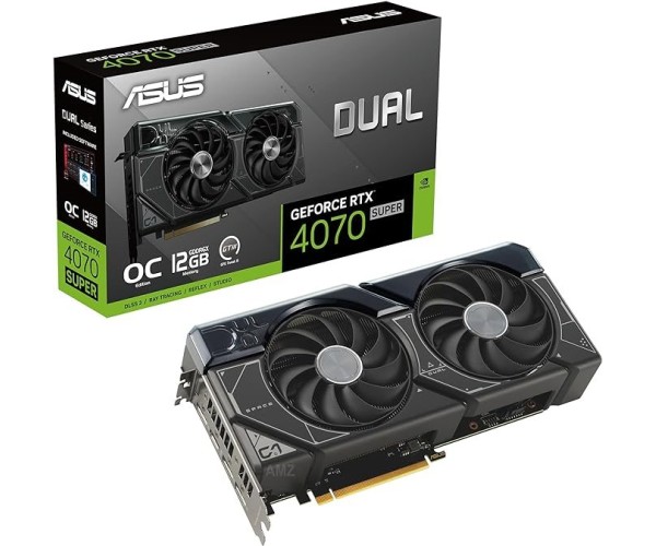 ASUS Dual GeForce RTX 4070 SUPER OC Edition 12GB GDDR6X Graphics Card