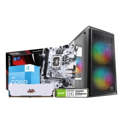 Intel Core i3-13100 13th Gen Budget PC With Colorful H610m E WiFi Motherboard 8GB RAM 256GB NVMe SSD