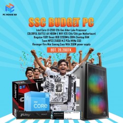 Intel Core i3-12100 12th Gen SSC Budget PC With Colorful H610m E WiFi Motherboard Kingston 8GB RAM Team 256GB NVMe SSD