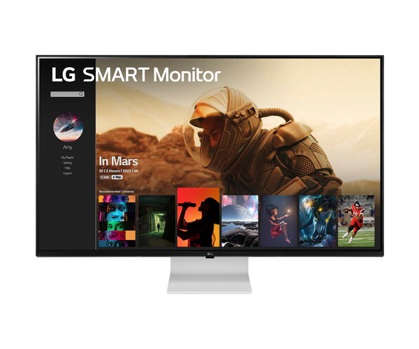 LG 43SQ700S-W 43 Inch 4K UHD IPS MyView Smart Monitor with webOS